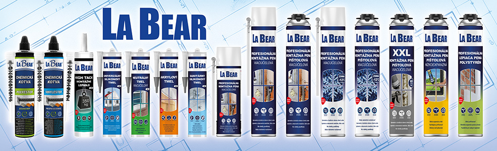 LABEAR mont�ne peny, silik�ny a chemick� kotvy