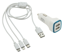 Nabjaka telefnu USB 3in1 (micro USB, iPhone, USB C)