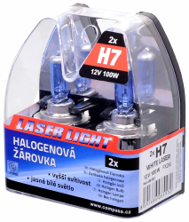 iarovka 12V H7 100W PX26d WHITE LASER 2ks