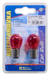 iarovka 12V P21/5W 21/5W BaY15d RED blister 2ks