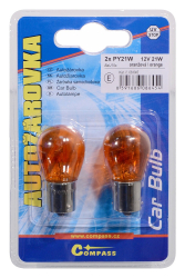 iarovka 12V PY21W 21W BaU15s ORANGE blister 2ks