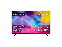 Televzor Kruger&Matz 55" (140cm)UHD Google TV H.265 DVB-S2/T2/C