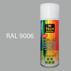 Farba v spreji akrylov TECH RAL 9006 leskl 400 ml