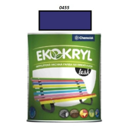 Farba Ekokryl Lesk 0455 (modr tmav) 0,6 l