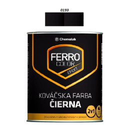 Farba na kov Ferro Color efekt/0193 0,75 L (kovska ierna)