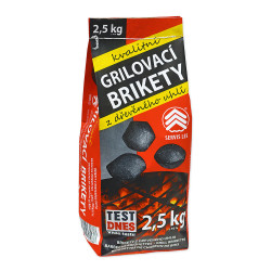 Brikety grilovacie z drevenho uhlia Servis Les 2,5 kg