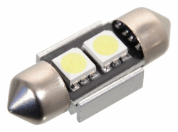 iarovka 2 SMD LED 12V suf. SV8.5 32mm s rezistorom CAN-BUS ready biela