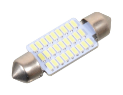 iarovka 27 SMD LED 12V suf. SV8.5 38mm biela