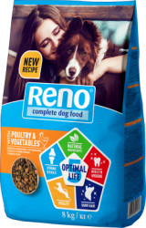 Reno Granule Pes Optimal Life 5 hydina so zeleninou 8kg