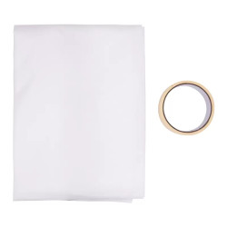 Do�asn� dvere z netkanej text�lie so zipsom 1,2 x 2,2 m (81490)