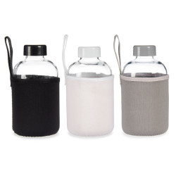 F�a�a sklenen� 600ml neopr�nov� obal 3 druhy