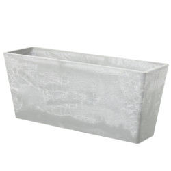 Kvetin�� plastov� Zinnia 55 cm svetl� cement