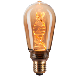 LED iarovka dekoratvna DecoVintage ST64 Amber Pillar E27 3,5W 130lm 1800K odnm. tienidlo