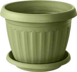 Kvetin�� kruhov� INFINITTY s miskou 25,5cm 5L zelen�