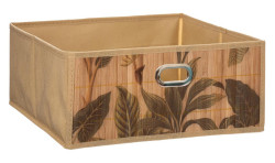 Box lon 31x31x15 cm s bambusovou potlaou (ZE-174573)