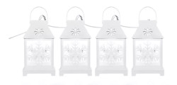 Girlanda vianon 4x 1 LED  Lampe s vlokami, studen biela (DCLC02)