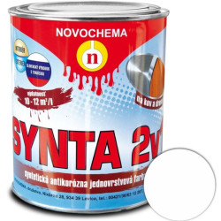 Farba syntetick Synta 2v1 1000 biela 0,75 l