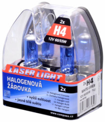 iarovka 12V H4 60/55W P43t WHITE LASER 2ks