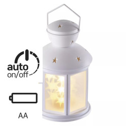 Dekor�cia LED lamp� s hviezdami, 3� AA, tepl� biela, �asova� (ZY2113)