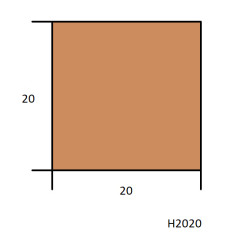 Hranol H2020 20x20x2000 mm