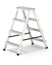 Obojstrann� hlin�kov� rebr�k 2x4 schodov HOME 81cm �ierne prvky (max.125 kg)