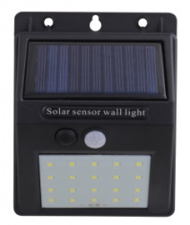 Svietidlo solrne nstenn so senzorom 20 SMD / 5,5 V / IP44 HOTECHE (440402)